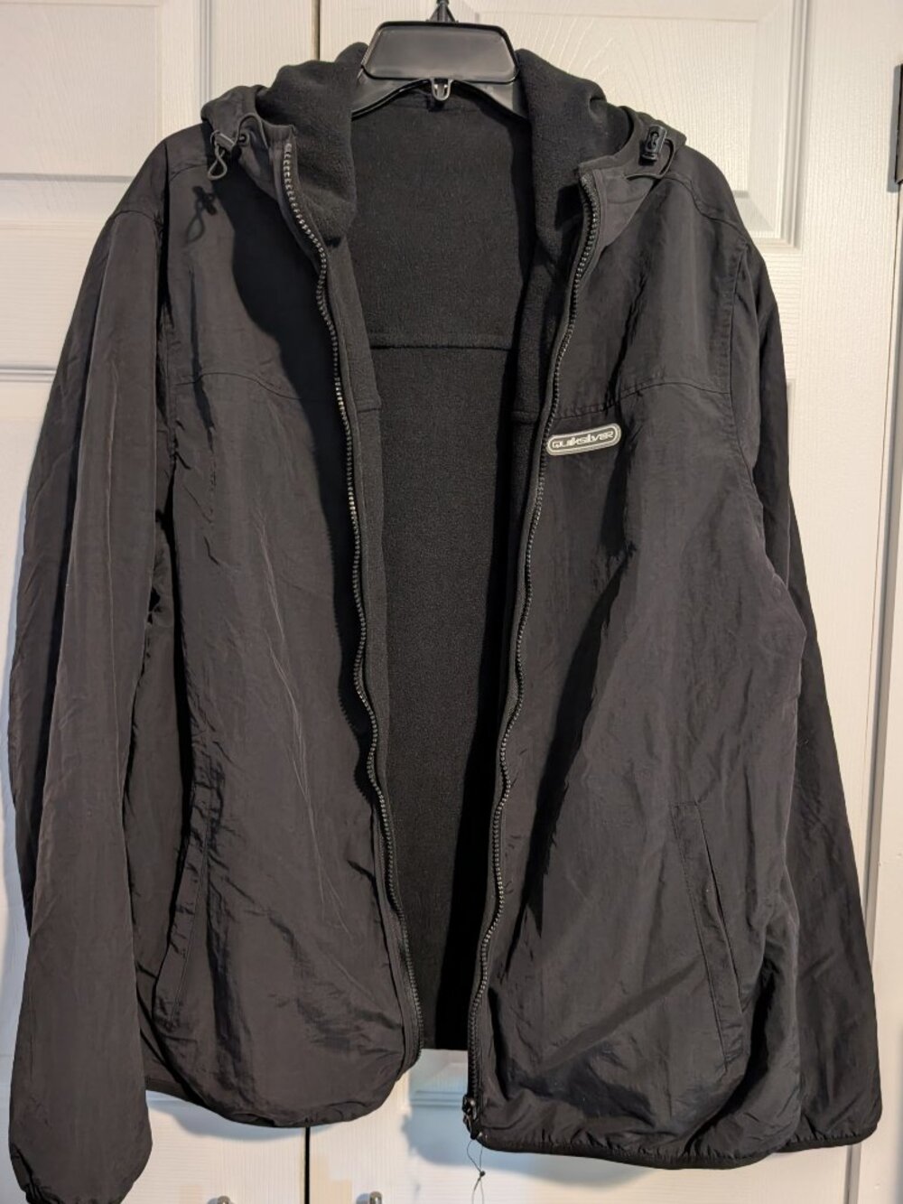 Quiksilver Reversible Fleece Zip Hoodie - NWT